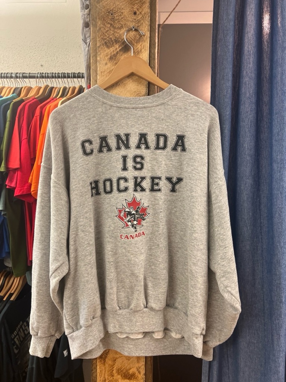 Canada is Hockey Grey crewneck